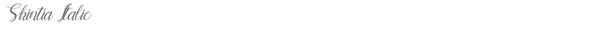Shintia Shintia Italic.ttf font preview